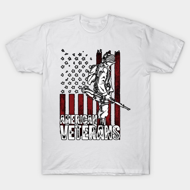 American Veterans T-Shirt by BE MY GUEST MARKETING LLC